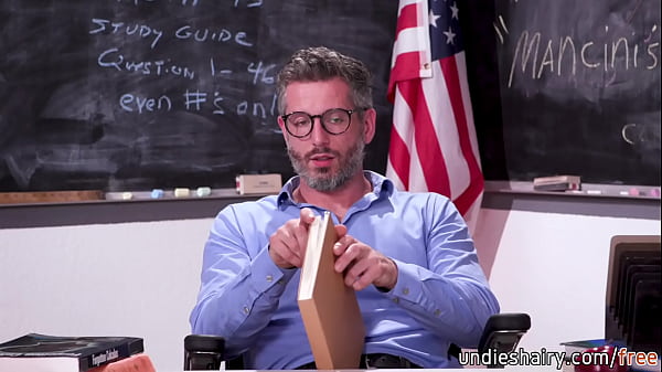 Lovely student put her juicy cunt on display during classes and fuck her horny teacher 