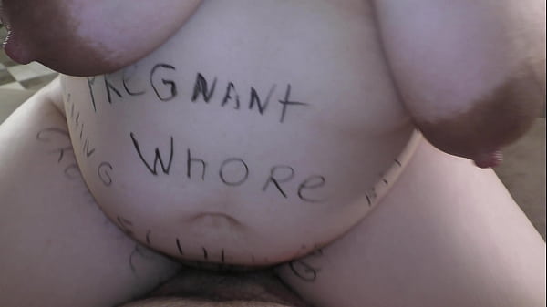 Cuckold hotwife covered in bodywritings started to femdom cowgirl ride on small cuckold hubby cock until he came twife inside her dirty pussy milky mari