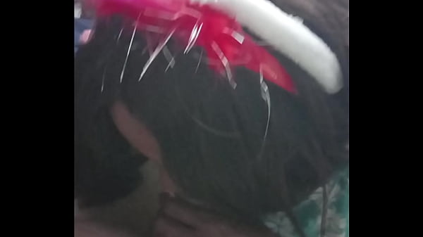 Black sluttly young women love to suck white small cock 