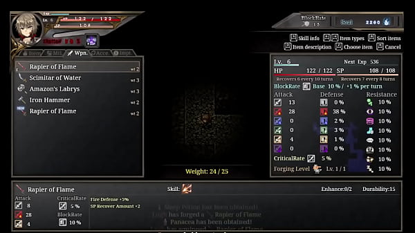 Roguelite game cursed blacksmith by ason cowgirl dungeon crawler alpha version trial 