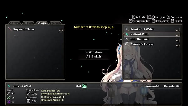 Roguelite game cursed blacksmith by ason cowgirl dungeon crawler alpha version trial 