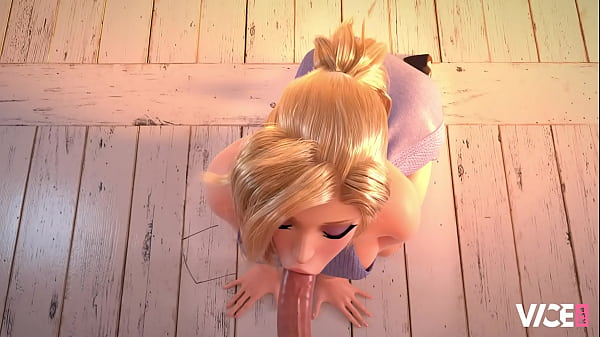 Минет от блондинки 