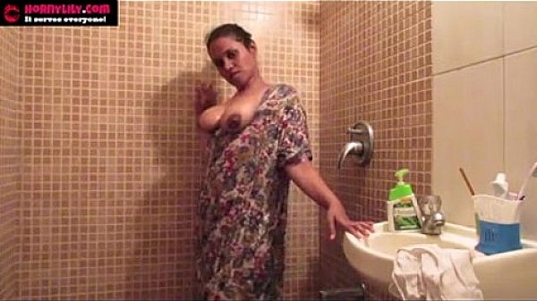 Indian aunty shower