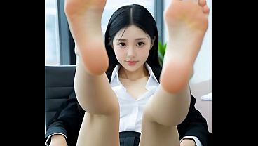 Foot fetish steamy office romance ai generated