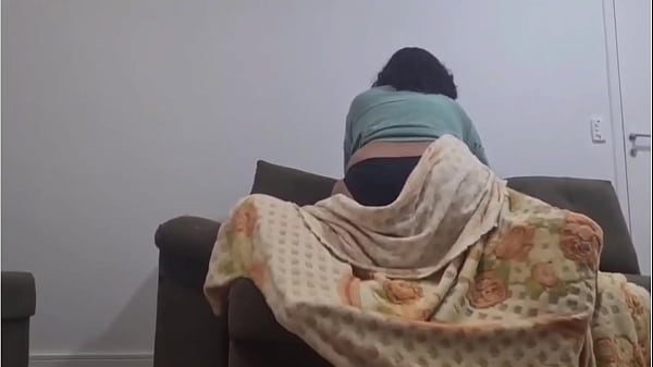 Real stepmom bouncing fat cock stepson