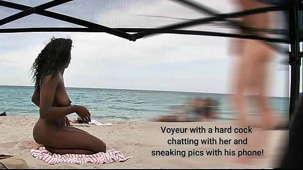 Consensual Candid Nude Beach Dick Tease Paris Showing Off Her Married Pussy In Public! thumbnail