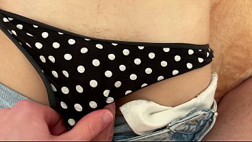 Stepbrother cums_in my panties and I will wear them at_the gym