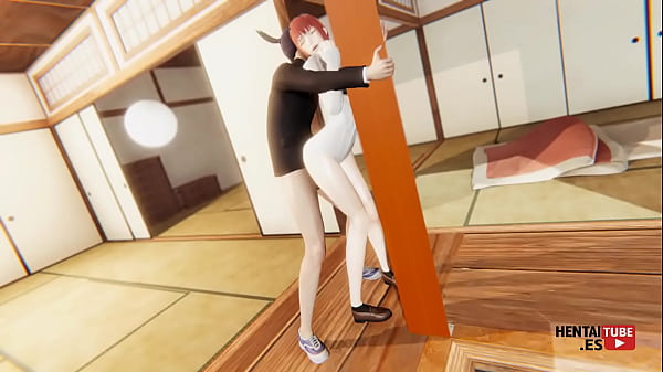 Play MP4 - Chainsaw Man Hentai - Aki fucks Makima while she's clinging to the column of her house&period;