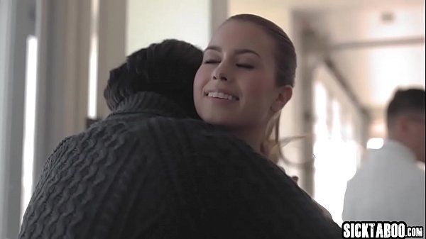 Hot wet teen banged by a perverted stepdad after she sucked his cock