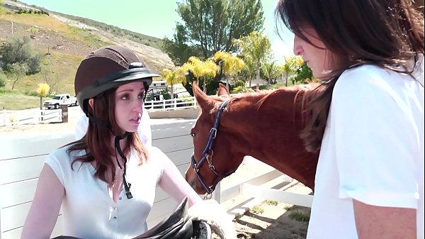 Play MP4 - Juicy young crunchies Ally Evans&comma; Kara Price enjoy their lessons at Lesbian Riding School