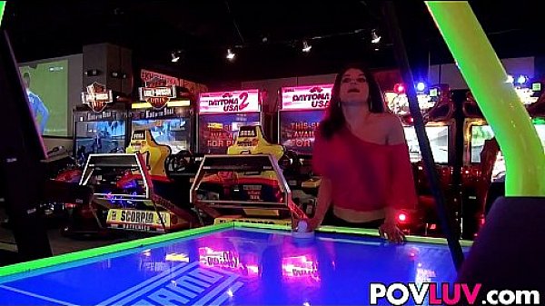 Hot brunette sucks and bangs 