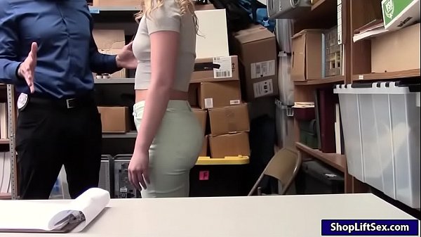 Play MP4 - Blonde shoplifter screwed in LP office after stripsearch