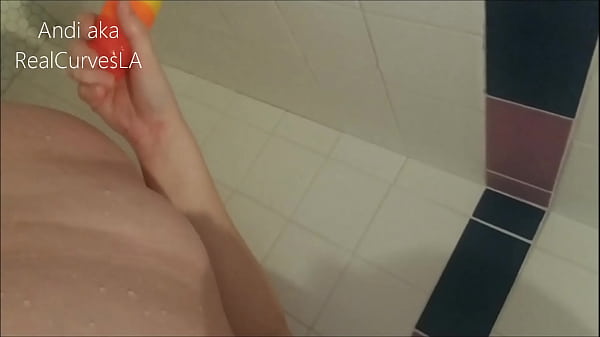 Watch Andi Fuck Herself With Her Rainbow Dildo thumbnail