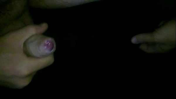 Uncut dick cumming on towel 