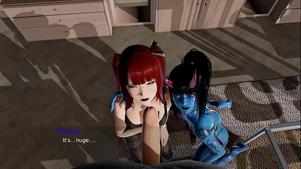 Nonton Demon Girl And Redhead Blow You- Bound By Lust- Animated Gameplay thumbnail