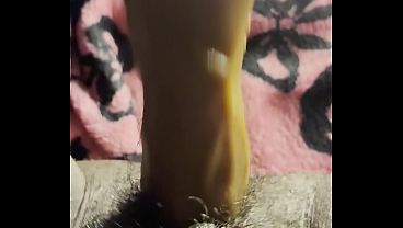 Young And Hairy Bitch Fucks Herself With Dildo Solo!!! thumbnail