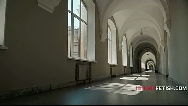 Group of students casually fuck during a serious class 