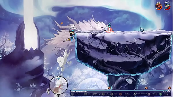 Viking barbudo com rola de martelo acabando com cowboy de la&ccedil;o 