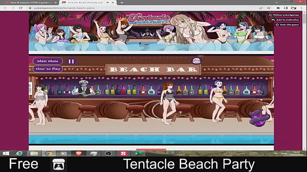 Beach Party (free game itchio ) Strategy, Visual Novel 
