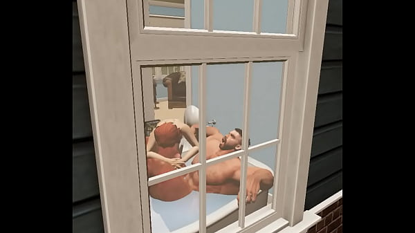 Spying on hunky neighbor
