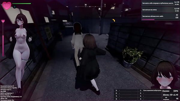 A_lustful_perverted exhibitionist_girl opened her_coat and_showed_her body_on the_street in public