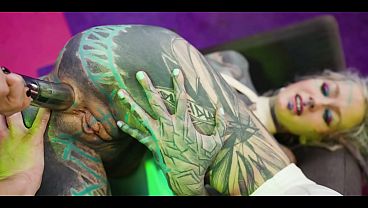 Two Shiny Latex Bitches Share Metal Dildo &ndash_ Double Anal Training &amp_ Gapes video thumbnail