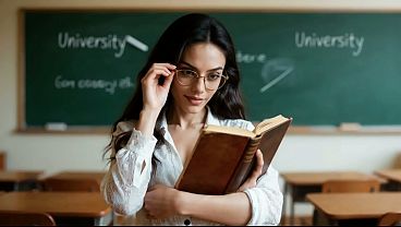 Horny Teacher Is Fucked By Her Student In The Classroom-porno En Espa&ntilde;ol-ai Porn thumbnail