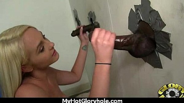 Huge tit babe deepthroats gloryhole dick 8 