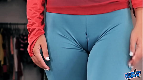 Sexy Babe Big Boobs Round Ass Sexy Cameltoe Pussy in Tight Spandex 