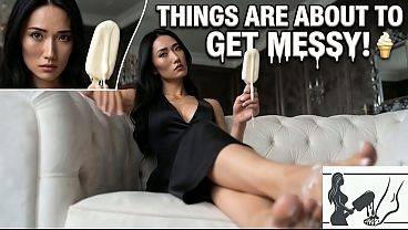 Nonton Pov: Things Get Messy | Melting Ice Cream Asmr & Visual Triggers | Ai Feet thumbnail