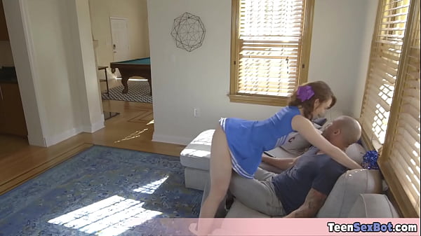 Very cute stepsister tries a new uniform 