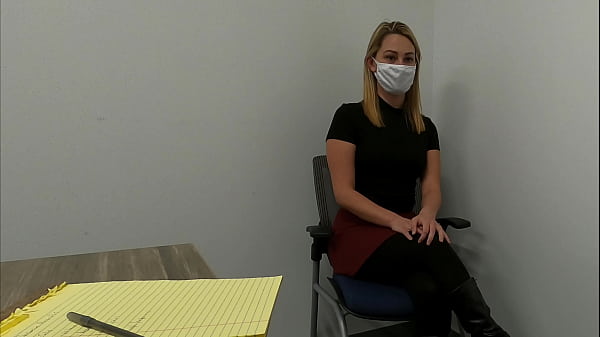 Girl sucks dick and fucks employer at her job interview