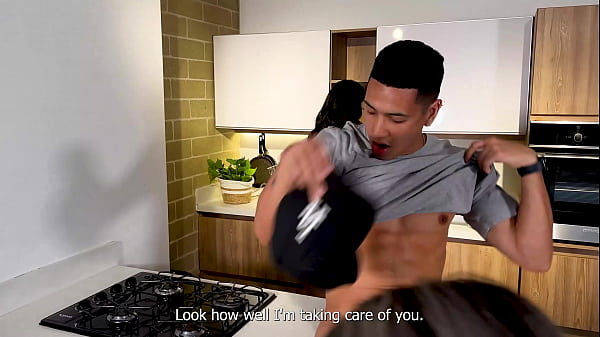 Play MP4 - I fuck my stepsister's cuckold husband in the kitchen and when we discover each other we have a threesome until we get a mouthful of cum&excl; Naty Delgado and Salome Gil