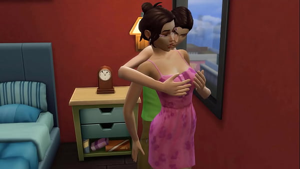 Old women milf and boy fucking in bedroom teach how to fuck