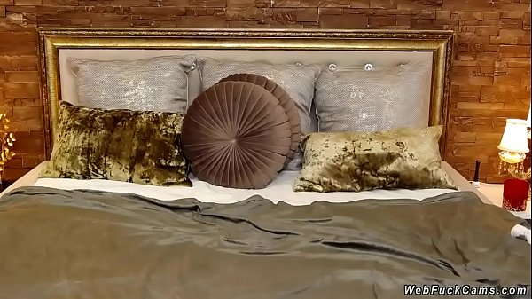 Slim redhead masturbateson webcam