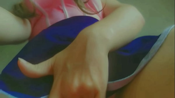 Horny and naughty student ahegao face hot babe with pig tails