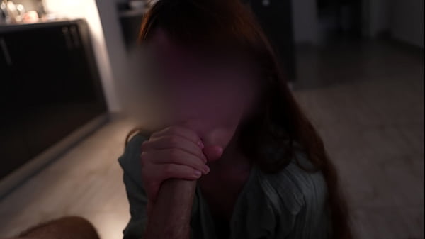 A cultured_lady gave a gentle blowjob and received_a cumshot on hereyes