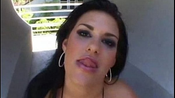 Nikki Loren takes a shot on her jugs and a creampie 