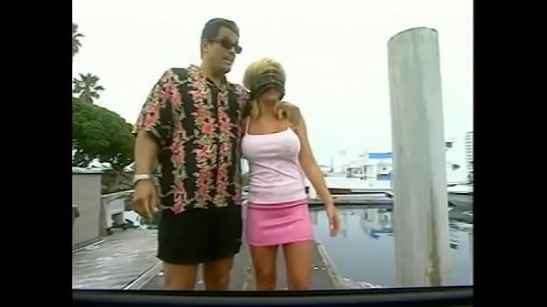 Lustful blondefucks with an excited man on a_yacht ina dog spose and deeplyswallows his penis filling her_mouth with sperm