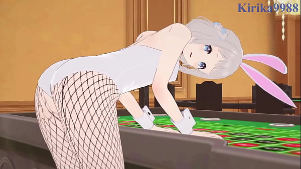 Hiro Shinosawa (bunny Girl) And Lilja Katsuragi (bunny Girl) Intense Sex. - Gakuen Idolmaster Hentai thumbnail