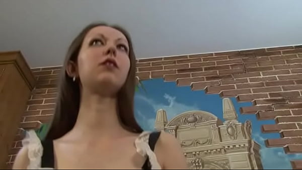 French Maid masturbates_with vacuum and_ass fucked by boss