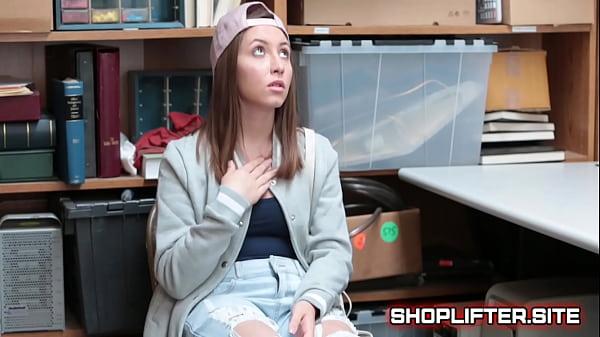 Shoplifter Hayden Hennessy Gets_Busted By Officer