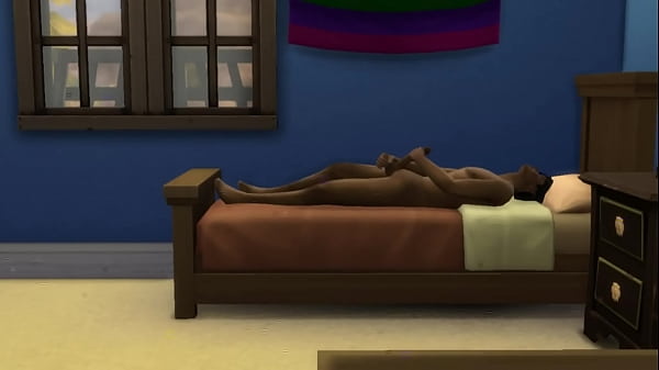 Batendo uma no quarto (The Sims 4) 