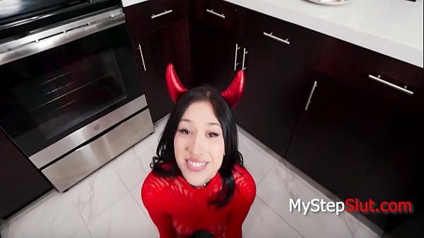 Family isnt going to give up on posessed step daughter so step dad fucks the ghost out of her 