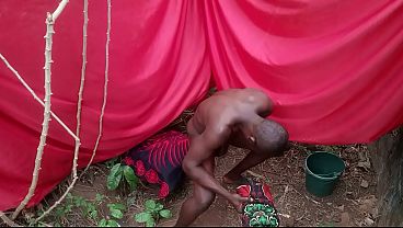 Big dick is hard to see in the forest today