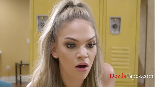 Lesbian girl watches while her girlfriend shows her why dicks are better