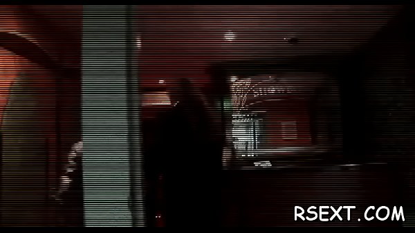 Slim wench rocks a hard pole 