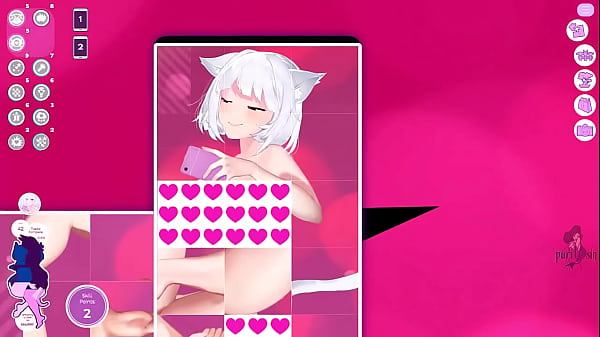 Neko Waifu two Part 3 Hot white hair Catgirl 