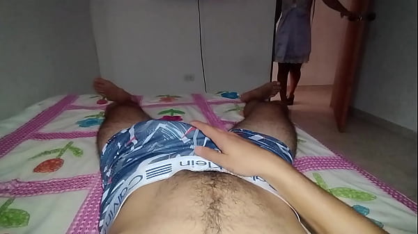 Homemade porn video with stepsister wearing a very sexy pajama babydoll