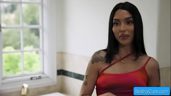 Step brother gets super_horny and seduces her brunette step sister and finger her deep Vanessa Sky TylerCruise